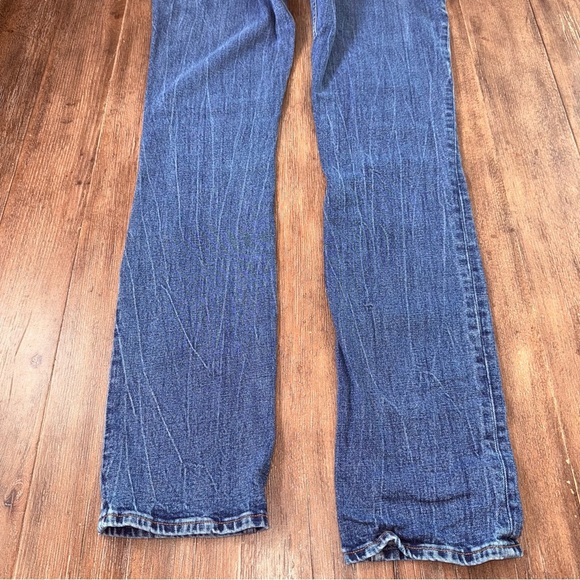 Abercrombie & Fitch Slim Straight Ultra High Rise Jeans dark blue LONG - Picture 16 of 16